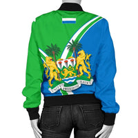 Sierra Leone Women's Bomber Jacket Sierra Leone Pride RLT7 - Wonder Print Shop