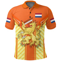 Netherlands Lion Coat Of Arms Kings Day Polo Shirt RLT7 - Wonder Print Shop