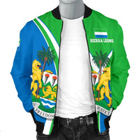 Sierra Leone Men's Bomber Jacket Sierra Leone Pride RLT7 - Wonder Print Shop