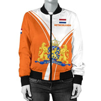Netherland Women's Bomber Jacket Netherland Pride RLT7 - Wonder Print Shop