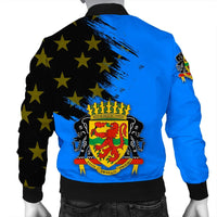 Congo Coat Of Arms Men's Bomber Jacket Flag Style RLT13 - Wonder Print Shop