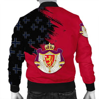 Norway Coat Of Arms Men's Bomber Jacket Flag Style RLT7 - Wonder Print Shop