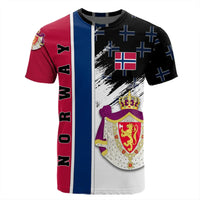 Norway Coat Of Arms T Shirt Flag Style RLT7 - Wonder Print Shop