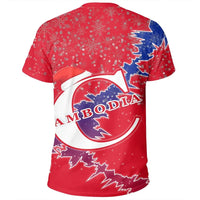 Cambodia Christmas Coat Of Arms T Shirt X Style RLT7 - Wonder Print Shop