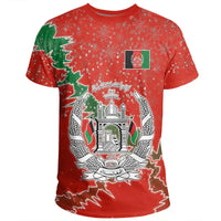 Afghanistan Christmas Coat Of Arms T Shirt X Style RLT8 - Wonder Print Shop