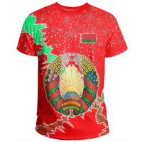 Belarus Christmas Coat Of Arms T Shirt X Style RLT6 - Wonder Print Shop