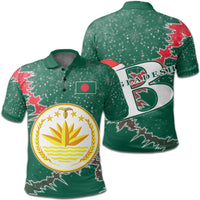 Bangladesh Polo Shirt Christmas Coat Of Arms X Style RLT6 - Wonder Print Shop