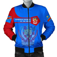 Democratic Republic Of The Congo Coat Of Arms Men Bomber Jacket Simple Style RLT13 - Wonder Print Shop