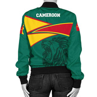 Wonder Print Shop Cameroon Bomber Jacket - Cameroon Strong Flag Women RLT7 - Wonder Print Shop