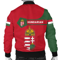 Hungary Coat Of Arms Men Bomber Jacket Simple Style RLT8 - Wonder Print Shop