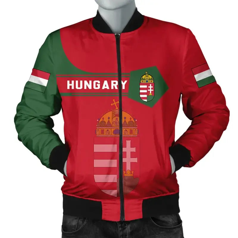 hungary-coat-of-arms-men-bomber-jacket-simple-style