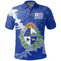 Uruguay Polo Shirt Christmas Coat Of Arms X Style8 RLT6 - Wonder Print Shop