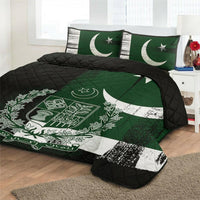 Pakistan Flag Quilt Bed Set Flag Style4 RLT13 - Wonder Print Shop