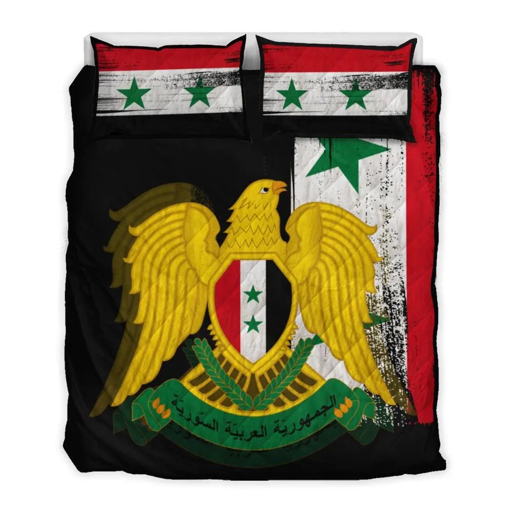syria-flag-quilt-bed-set-flag-style