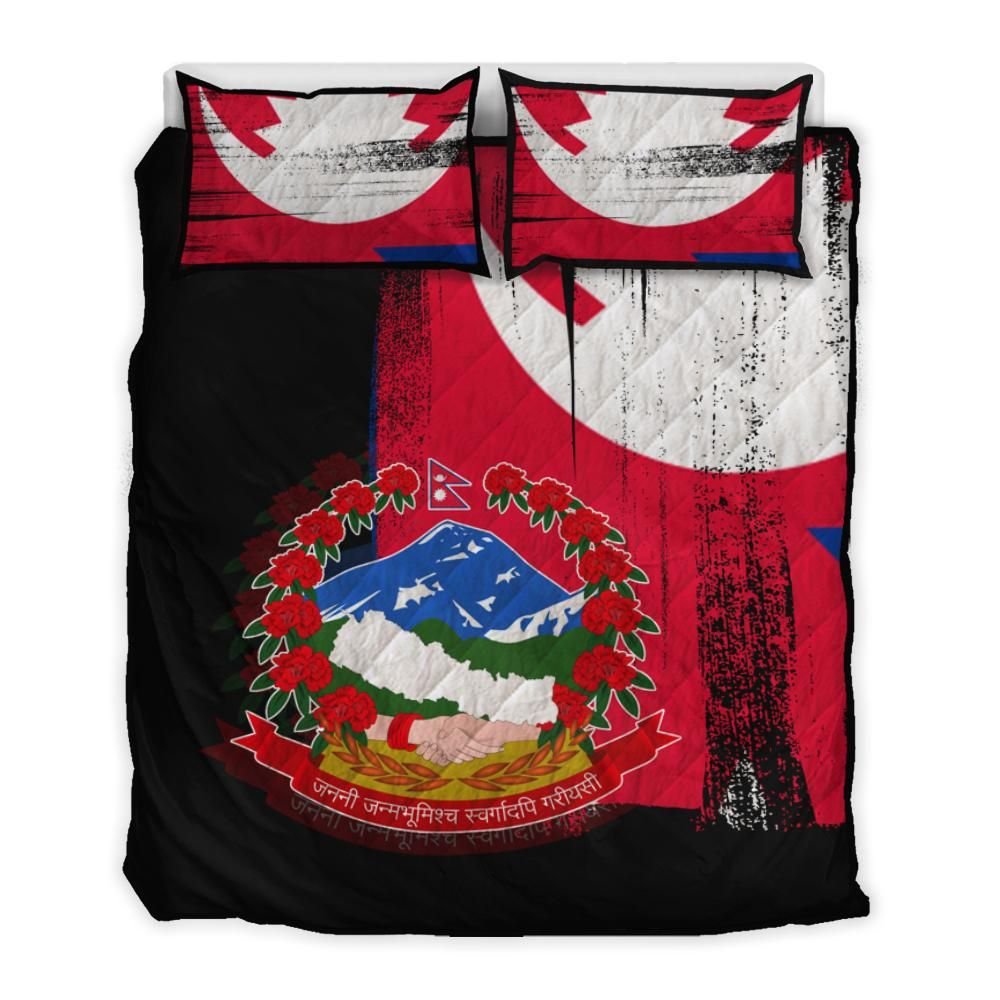 nepal-flag-quilt-bed-set-flag-style