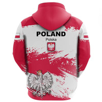 Poland Hoodie Poland Flag Brush RLT7 - Wonder Print Shop