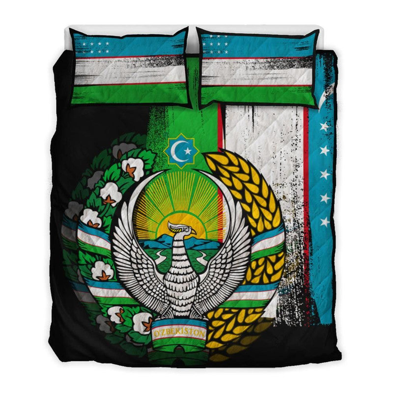 uzbekistan-flag-quilt-bed-set-flag-style