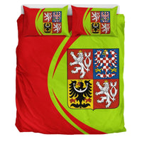 Czech Republic Flag Coat Ofrms Bedding Set Circle RLT13 - Wonder Print Shop