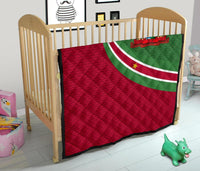 Suriname Premium Quilt Suriname Coat Of Arms and Flag Color RLT7 - Wonder Print Shop