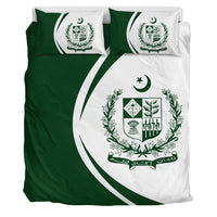 Pakistan Flag Coat Of Arms Bedding Set Circle RLT13 - Wonder Print Shop