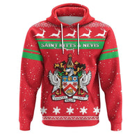 Christmas Saint Kitts and Nevis Hoodie Coat Of Arms RLT6 - Wonder Print Shop