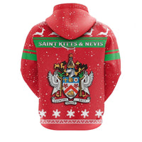 Christmas Saint Kitts and Nevis Hoodie Coat Of Arms RLT6 - Wonder Print Shop