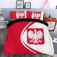 Poland Flag Coat Of Arms Bedding Set Circle RLT7 - Wonder Print Shop