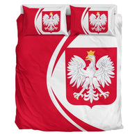 Poland Flag Coat Of Arms Bedding Set Circle RLT7 - Wonder Print Shop