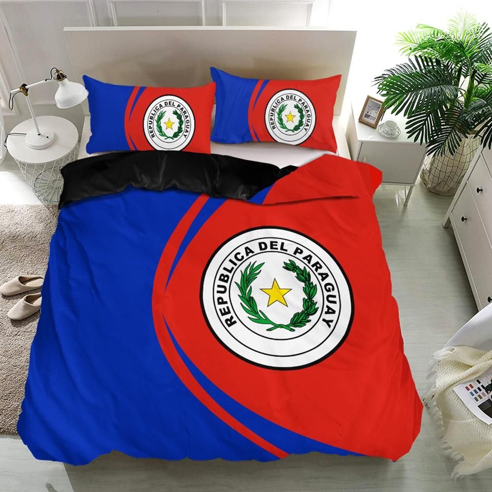 paraguay-flag-coat-of-arms-bedding-set-circle