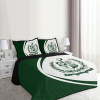Pakistan Flag Coat Of Arms Quilt Bed Set Circle RLT13 - Wonder Print Shop