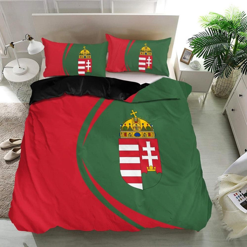 hungary-flag-coat-of-arms-bedding-set-circle