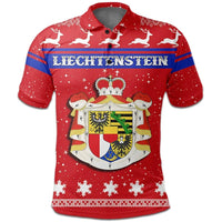 Christmas Liechtenstein Polo Shirt Coat Of Arms RLT6 - Wonder Print Shop