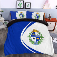 Uruguay Flag Coat Of Arms Bedding Set Circle1 RLT6 - Wonder Print Shop