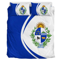 Uruguay Flag Coat Of Arms Bedding Set Circle1 RLT6 - Wonder Print Shop