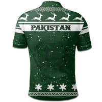 Christmas Pakistan Polo Shirt Coat Of Arms RLT13 - Wonder Print Shop