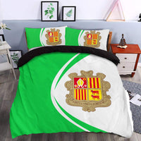 Andorra Flag Coat Of Arms Bedding Set Circle RLT8 - Wonder Print Shop