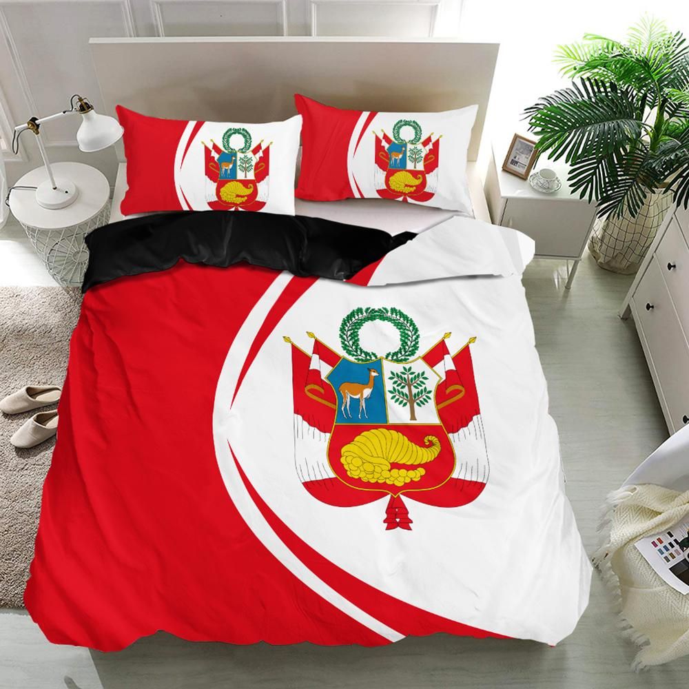 peru-flag-coat-of-arms-bedding-set-circle