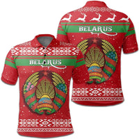 Christmas Belarus Polo Shirt Coat Of Arms RLT6 - Wonder Print Shop