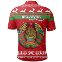 Christmas Belarus Polo Shirt Coat Of Arms RLT6 - Wonder Print Shop