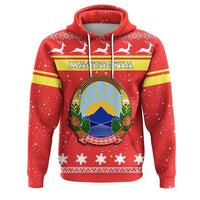 Christmas Macedonia Hoodie Coat Of Arms RLT7 - Wonder Print Shop
