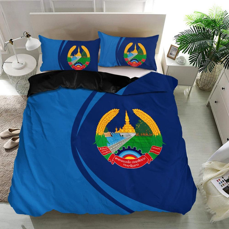 laos-flag-coat-of-arms-bedding-set-circle