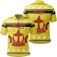 Christmas Brunei Polo Shirt Coat Of Arms RLT7 - Wonder Print Shop