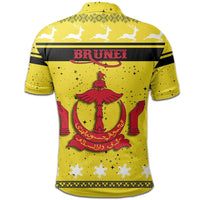 Christmas Brunei Polo Shirt Coat Of Arms RLT7 - Wonder Print Shop