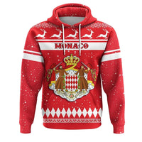 Christmas Monaco Hoodie Coat Of Arms RLT6 - Wonder Print Shop