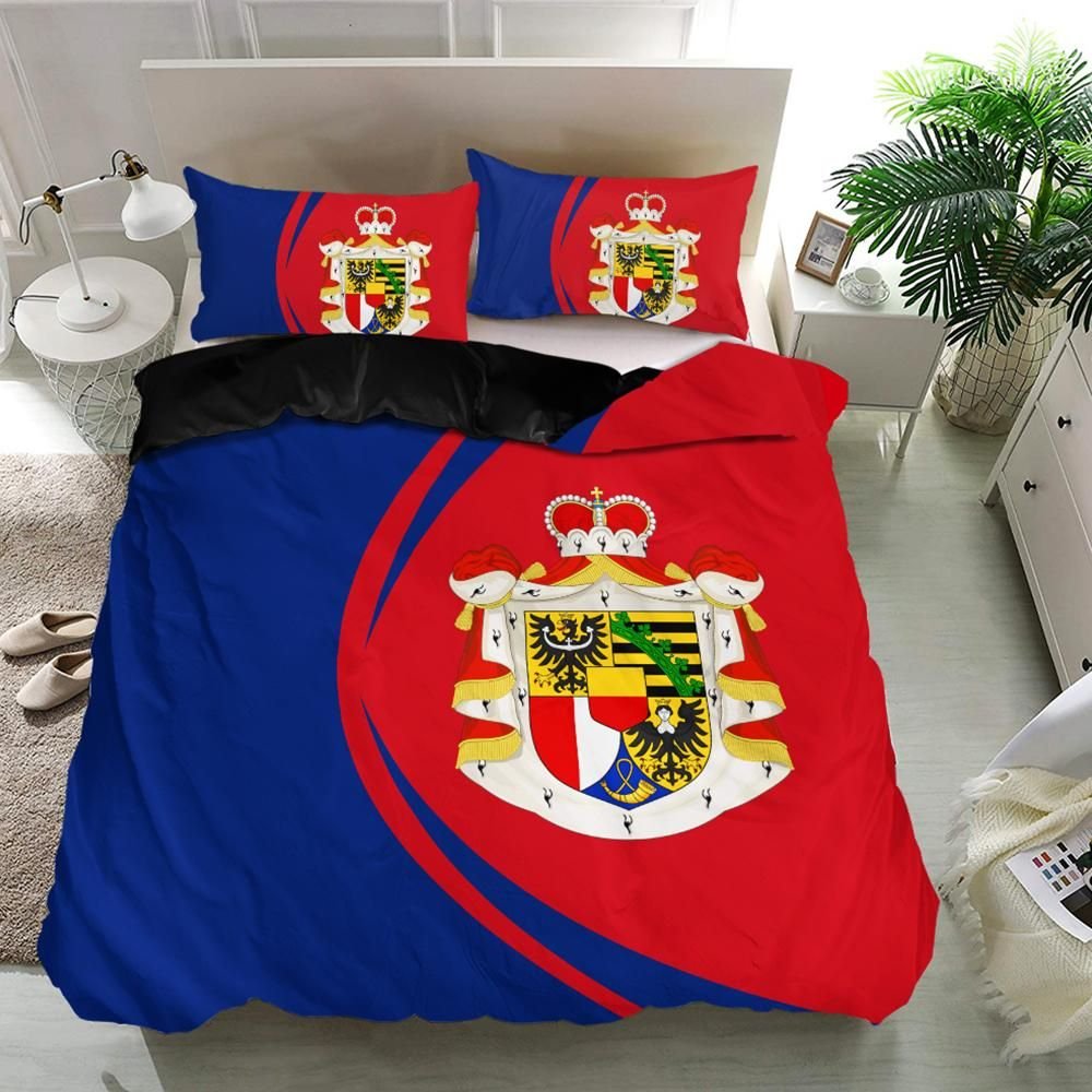 liechtensteins-flag-coat-of-arms-bedding-set-circle1