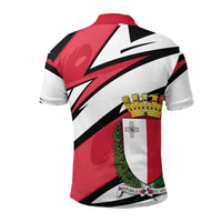 Malta The Maltese Cross Polo Shirt Lode Style RLT12 - Wonder Print Shop