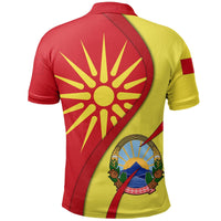 Macedonia Polo Shirt Vergina Sun RLT7 - Wonder Print Shop