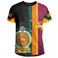 Sri Lanka Coat Of Arm Flag T Shirt RLT7 - Wonder Print Shop