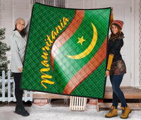 Mauritania Premium Quilt Mauritania Flag and Coat Of Arms RLT12 - Wonder Print Shop