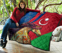 Azerbaijan Pride and Heritage Premium Quilt - Happy Independence Day RLT8 - Wonder Print Shop